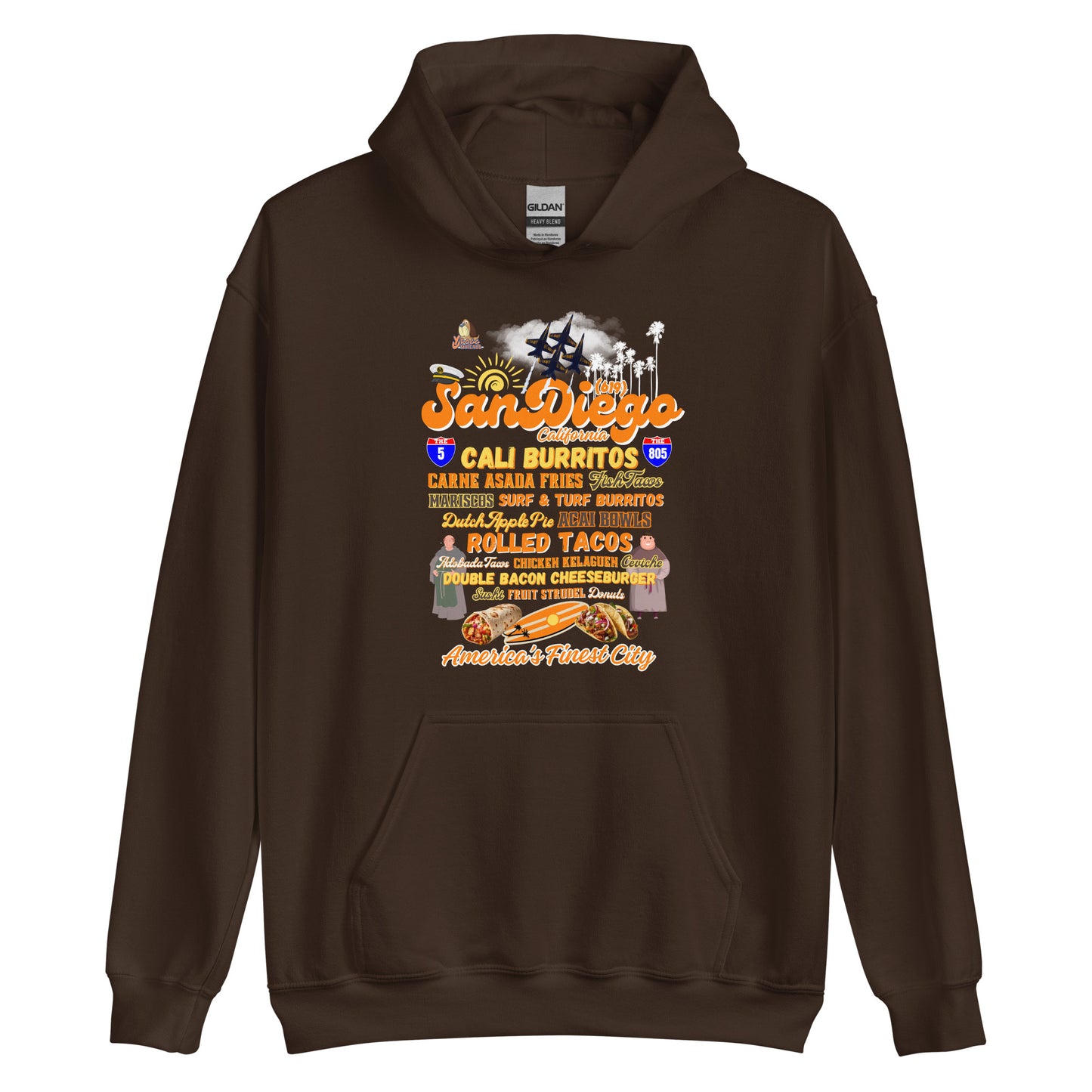 San Diego Navy Unisex Hoodie (Gildan 18500)