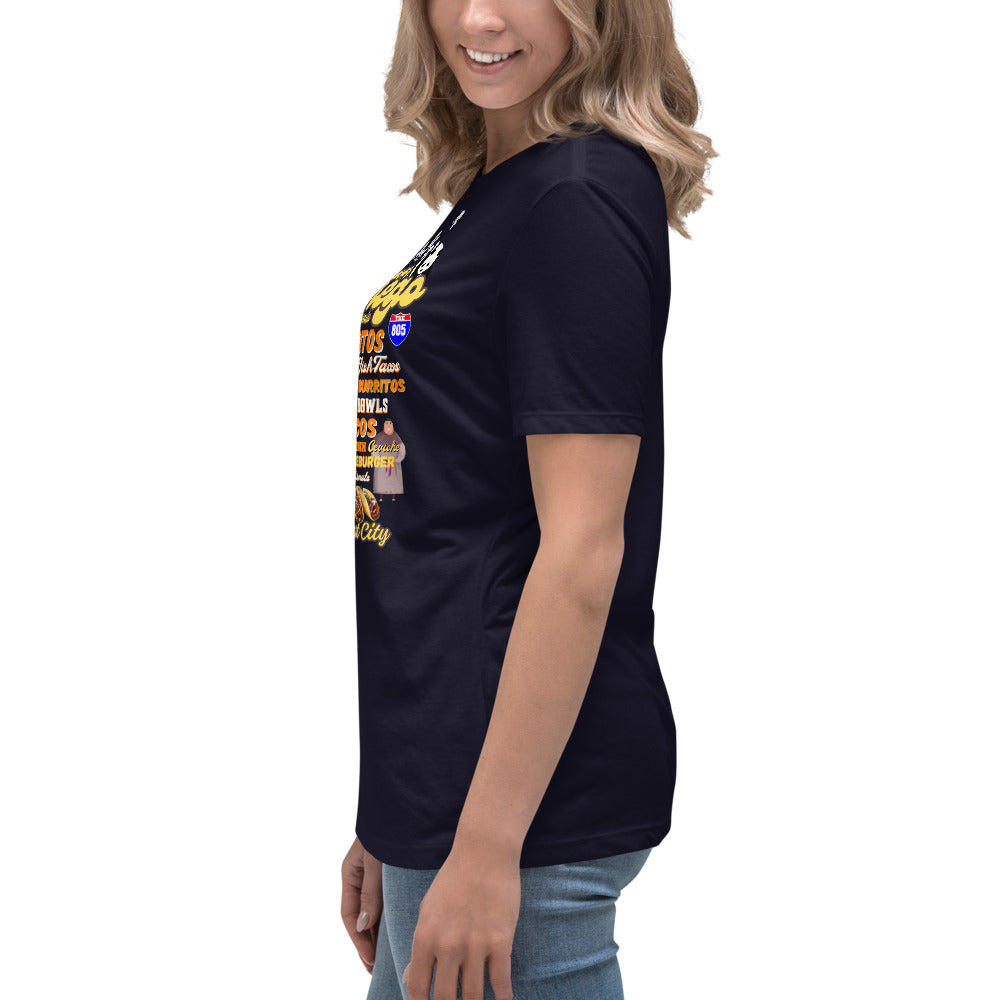 San Diego Friars Women's Relaxed T-Shirt (Bella + Canvas 6400)